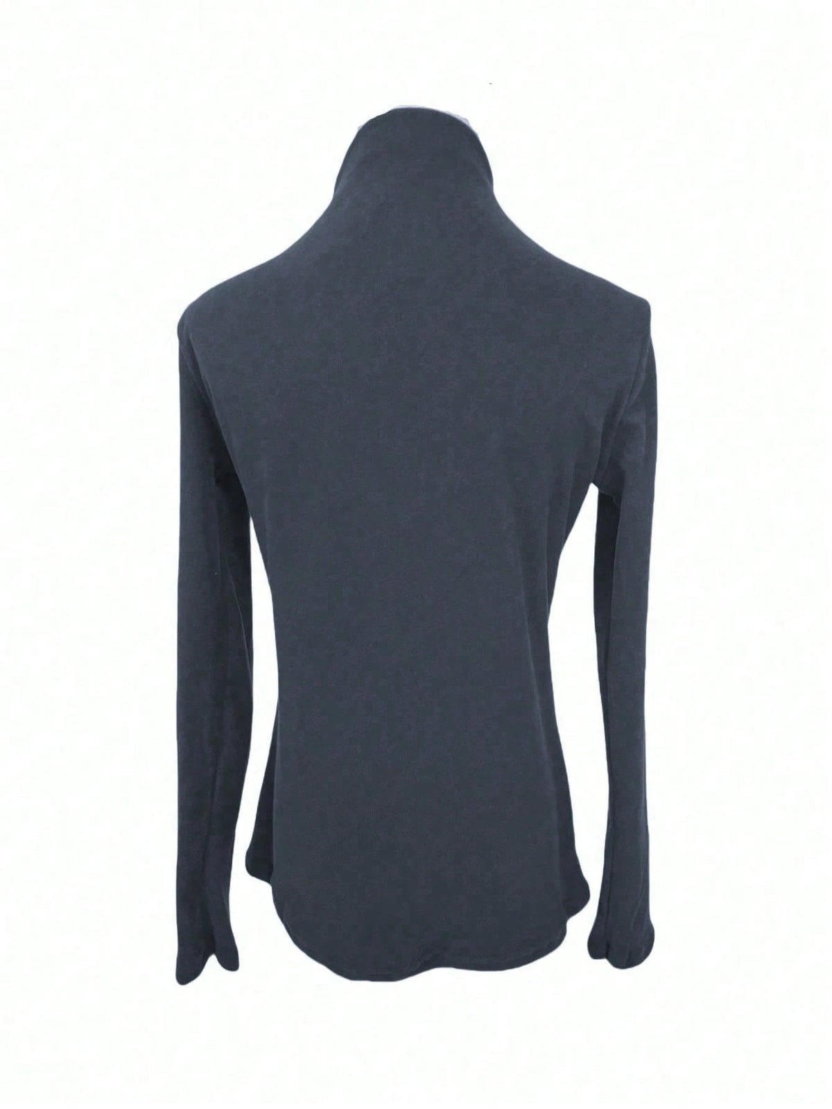 Women's Thicken Fleece Turtleneck Thermal Undershirt, Stylish Splice Rib Knit Design