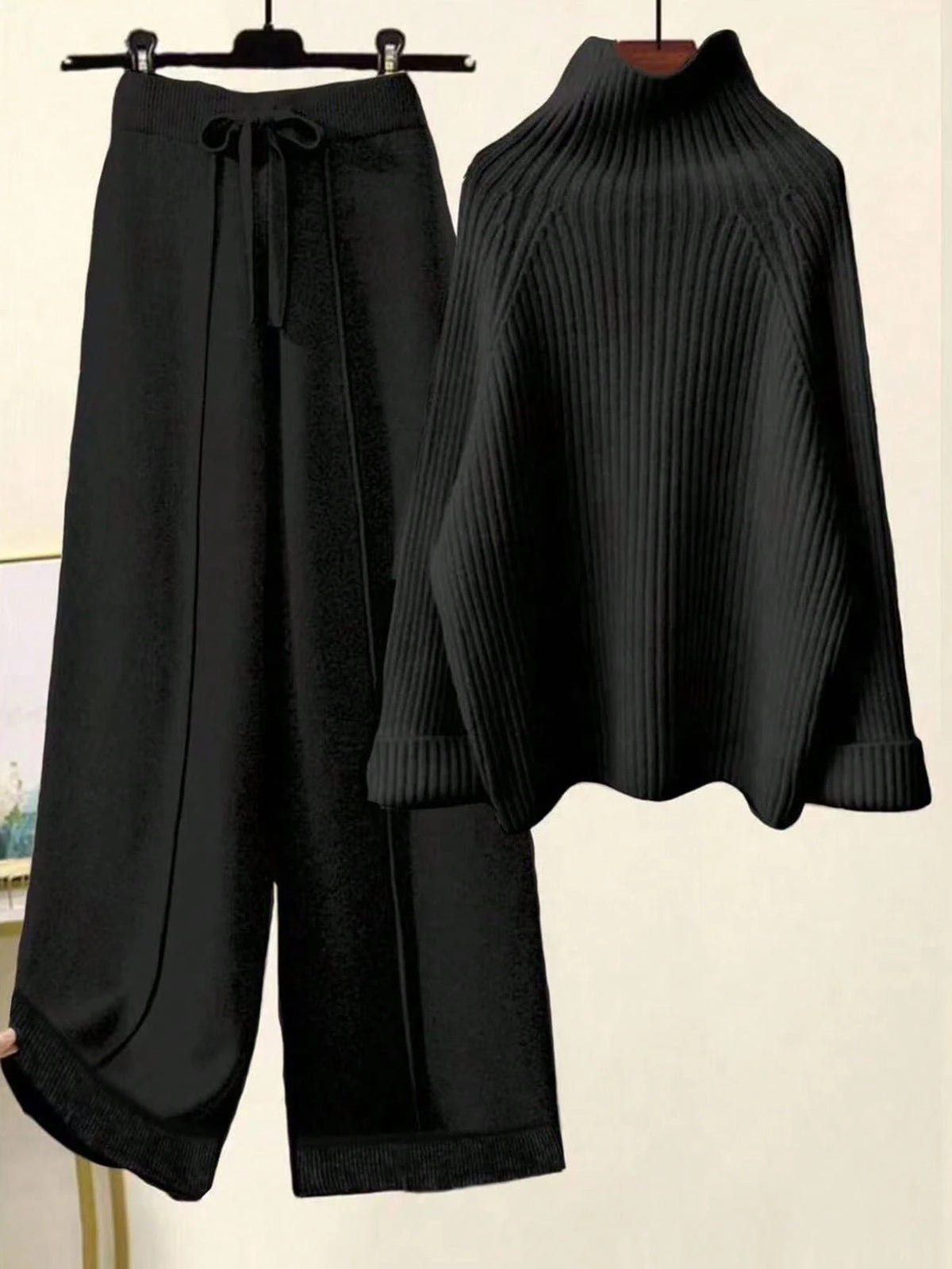 Women's Winter Casual Elegant Lounge Knit Sweater Set