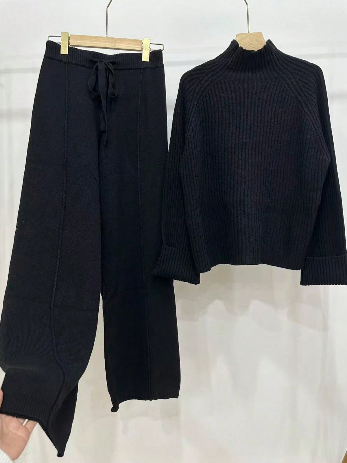 Women's Winter Casual Elegant Lounge Knit Sweater Set