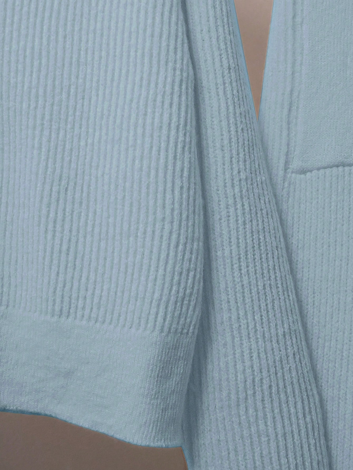 Women Casual Solid Color Knit Sweater Set, Collared Button-Up Cardigan And Front Bow Pocket Knit Pants