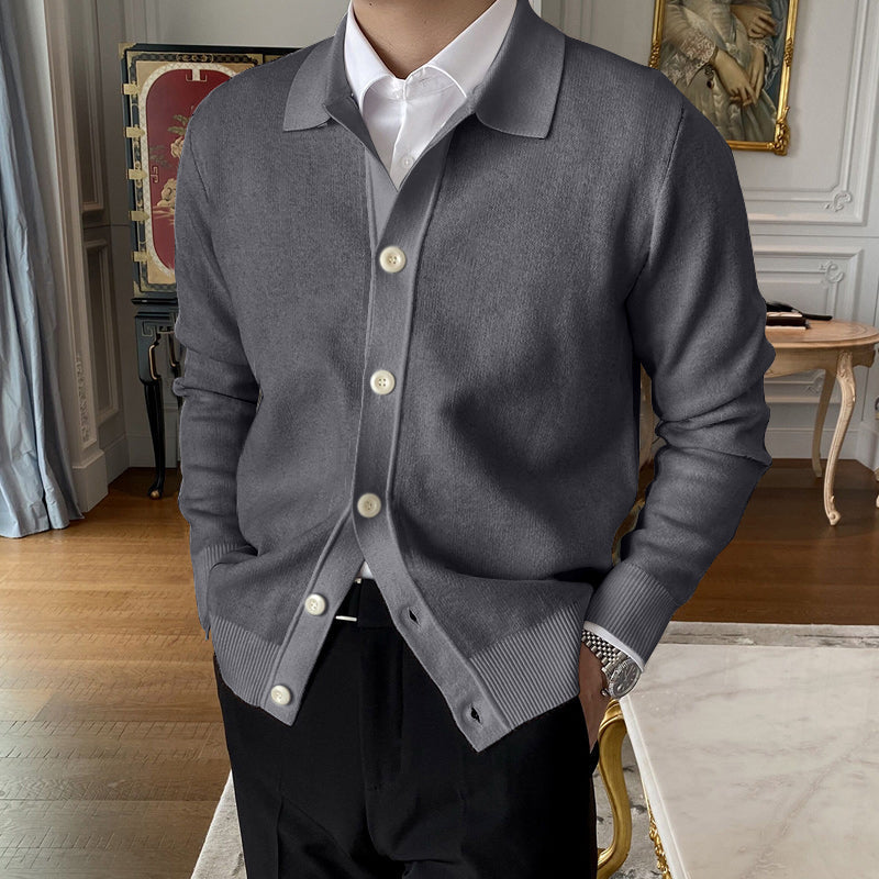 Hot Sale  50% OFFMen's Lapel Knitted Cardigan
